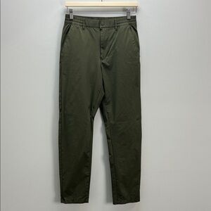 Uniqlo Ultra Stretch Pants Nylon Spandex Green Performance Stretchy Womens Small
